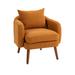 Lounge Chair - Armchair - Ivy Bronx Wood Frame Armchair, Modern Accent Chair Lounge Chair For Living Room 11 Fabric in Brown | Wayfair