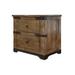 International Furniture Direct Parota Solid Wood Nightstand in Brown | 28.5 H x 30.25 W x 20 D in | Wayfair DFI866NTST