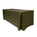 Ultimate Textile -8 Pack- Damask Kenya 8 Ft. Fitted Tablecloth - Fits 30 X 96-Inch Rectangular Tables - 42"H, Jungle Green in Gray/Green | Wayfair