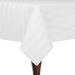 Ultimate Textile Satin Stripe Square Tablecloth Polyester in White/Black | 45 W x 45 D in | Wayfair 3PKB-45X45-100