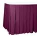 Ultimate Textile 7 Ft. Box Pleat Table Skirt - 36" Counter Serving Height, Light Pink in Red/White/Indigo | 42 W x 252 D in | Wayfair
