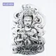 Tatouage de bras sexuel 3D pour hommes dessins de tatouages de bouddha tatouage temporaire