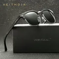 VEITHDIA – lunettes de soleil rétro unisexe en aluminium UV400 Vintage polarisées pour la