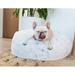 Jax & Bones Artic Shag Doughnut Metal in White | 9 H x 43 W x 32 D in | Wayfair 4332-ARCT-DO