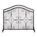 Fleur De Lis Living Mccrae 1 Panel Steel Fireplace Screen Steel in Brown | 31 H x 38 W x 4 D in | Wayfair 145D3BE7E44F49F7B913F52F8F4B6F7F