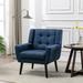 Side Chair - Wade Logan® Christenson 29.5" W Tufted Side Chair Wood in Blue | Wayfair 6D11DB9C31154AA88F0CB63B4E65A34B