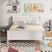 Red Barrel Studio® Platform Bed Twin Bed Frame Mattress Foundation Sleigh Bed w/ Headboard/Footboard/ Slat Support in White | Full | Wayfair