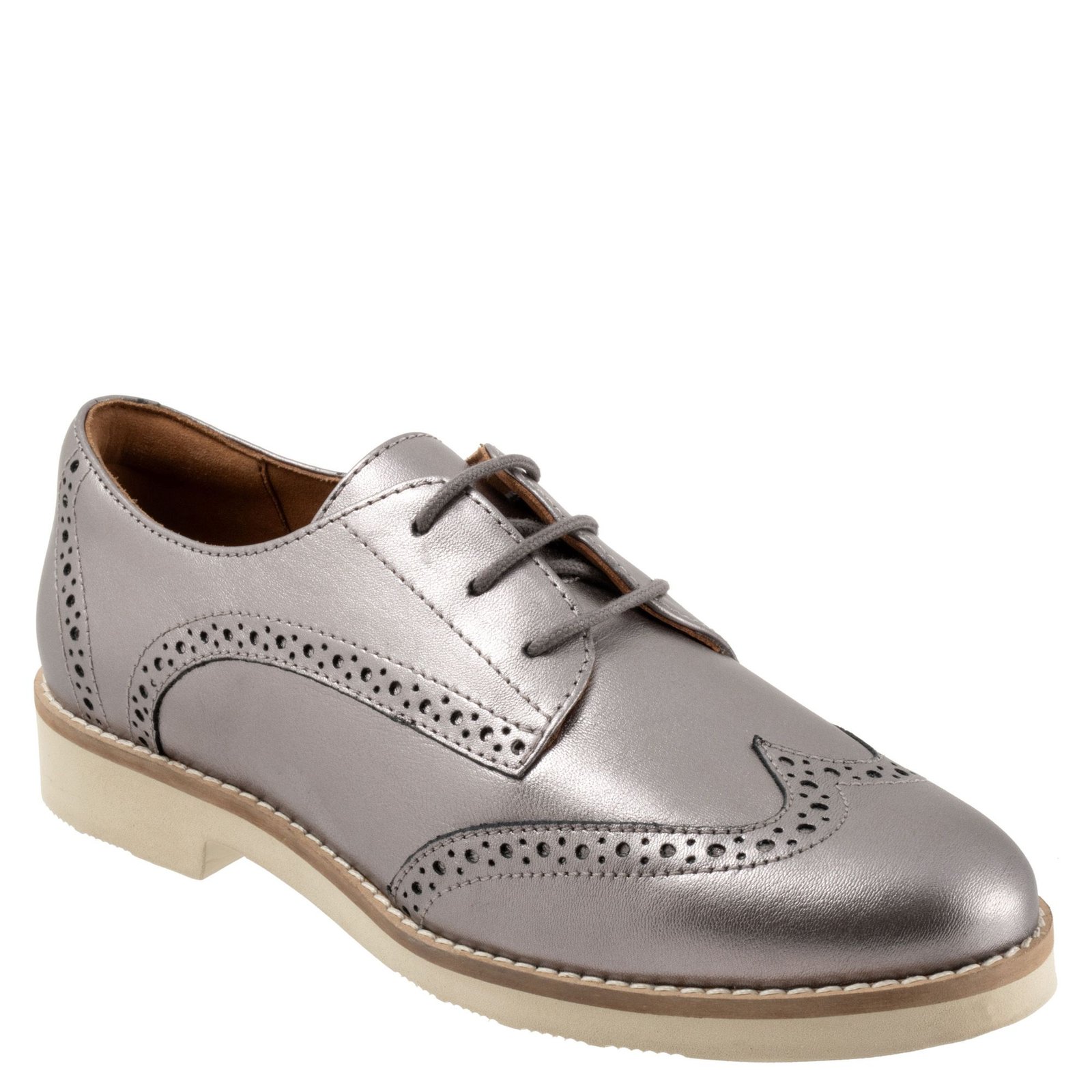 Softwalk Willet - Womens 7.5 Metallic,Pewter Oxford W2
