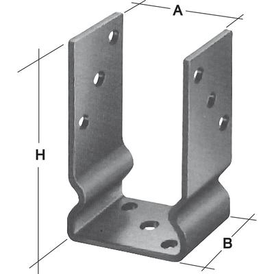 GAH - Pfostenlasche Pfostenträger U-Form 81 mm Holzverbinder, Stahl feuerverzinkt Image