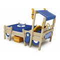 Kinderbett Hausbett CrAzY Sparky Pro - Plane Holzbett 90 x 200 cm - blau - Wickey