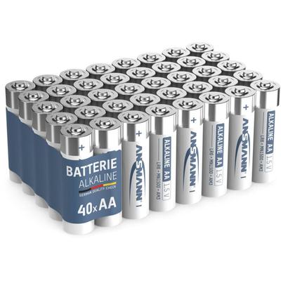 Ansmann - Batterien aa 40 Stück, Alkaline Mignon Batterie, für Lichterkette uvm. Image