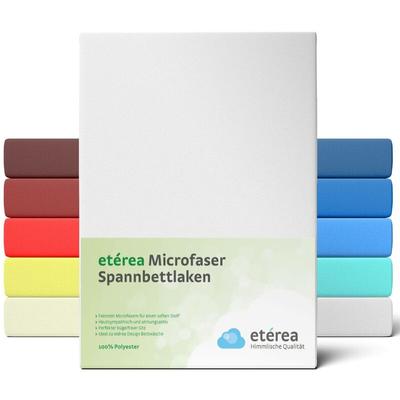 Etérea - Microfaser Spannbettlaken Weiss 60x120 - 70x140 cm - Weiss