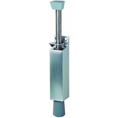 1046 Türfeststeller 120 mm Hub, kantig, mit Konterfeder Aluminium silberfarb - KWS Image