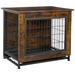 Tucker Murphy Pet™ Emberli Pet Crate in Brown | 23.6 H x 27.2 W x 20.1 D in | Wayfair 7BC21B8B997C433FB31103CDE1FBF9D1