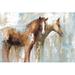 Ebern Designs Horse Pals Framed Painting Paper, Solid Wood in Brown/Gray | 12 H x 18 W x 1.25 D in | Wayfair B6B16C9915014B50A5A8B49EA9CEBDEC