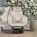Bungalow Rose Dewhitt Swivel Patio Chair w/ Cushions Wicker/Rattan in Gray | 58.7 H x 38.6 W x 31.5 D in | Wayfair E2C4E91347334C05B93167A8CDCA7150