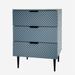 Mercer41 Lemnos Nightstand Wood in Blue | 31.5 H x 23.6 W x 15.7 D in | Wayfair C6E03C68688347D0B18DF50BBC62FB42