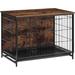 Tucker Murphy Pet™ Dog Crate Furniture w/ Double Doors, Indoor Dog Kennel Furniture w/ Removable Tray For Small Medium Dogs, Rustic in Brown | Wayfair