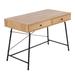 17 Stories Casper Industrial Desk In Black Steel & Brown Wood By Lumisource Wood/Metal in Black/Brown | 29.75 H x 22 W x 43.5 D in | Wayfair