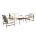 wendeway 4 Pieces Patio Furniture Set, Rattan in Brown | Wayfair GFNPOT-W2337S00002