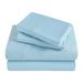 Haus & Home Modal From Beechwood 400 Thread Count Lightweight Cooling Solid Deep Pocket Bed Sheet Set in Blue | Wayfair MO400FLSH SLLB