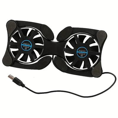 Foldable USB Cooling Fan Mini Notebook Cooler Cooling Pad Quiet Stand Double Fans For 7 to 15 Inch Notebook Laptop PC