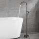 robinet de baignoire gun gris contemporain galvanoplastie autoportant valve en céramique bain douche mitigeurs
