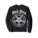 Baphomet-Siegel aus schwarzem Metall, dunkles Grungy, Gothic, Metallkopf, Satan Sweatshirt
