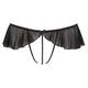 Cottelli Collection Damen Stringa Con Valance Unterrock, Schwarz (Black 002), 36 (Herstellergröße: X-Large)