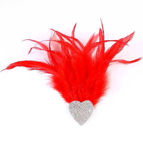 Haarclip Haarklammer Flapper Stirnband Kopfbedeckung Retro Vintage Brüllen 20s 1920s Feder Für Der große Gatsby Flapper-Mädchen Cosplay Halloween Karneval Damen Modeschmuck Modeschmuck