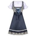 Karneval Oktoberfestbier Kostüm Dirndl Trachtenkleader Dirndlbluse Bayerisch Maid Deutsch München Wiesn Damen Mädchen Stoff im traditionellen Stil oben Kleid Schürze