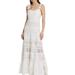 alice + olivia Alora Embr Swthrt Midi Dress - White - White