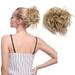 S-noilite Messy Bun Extensions Scrunchies Synthetic Wavy Elastic Scrunchie Chignon Ponytail Hairpiece for Women