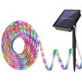 16.5ft Solar LED Strip Light Outdoor Heystop180 LED Chasing Lights with 8 Modes Waterproof Flexible String Lights Cuttable Solar Rope Light LED Lights for Patio Yard Wedding Party Decor Colorful