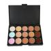 Manfiter 15 Color Concealer Palette Professional Cream Concealer Camouflage Foundation Makeup Palette Contour Face Contouring Kit