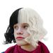 LIANGP Beauty Products Short Curly White Bob Synthetic Costume Black Wigs With Bangs Wavy Wigs wig Beauty Tools