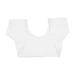 Underarm Sweat Vest Short Sleeve Sweat Absorption Pullover Design Washable Armpit Sweat Vest for Woman Girls White L