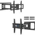 MD2285-LA Long Arm TV Wall Mount for 37-75 Inch TVs Max VESA 600x400mm 100 LBS Loading and MD2380-24K Full Motion TV Mount for 32-65 Inch TVs Max VESA 400x400mm 99 LBS Loading