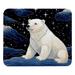 Polar Bear Printed Square Mousepad Desk Pad Desk Mat 8.3x9.8 Inch Non-Slip Rubber Bottom Suitable for Office and Gaming