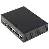 StarTech.com IES1G52UPDIN Industrial 6 Port Gigabit Ethernet Switch 4 PoE RJ45 +2 SFP Slots 30W PoE+ 48VDC 10/100/1000 Power Over Ethernet LAN Switch -40Â°C to 75Â°C with DIN Connector/Mountable (IES1G5