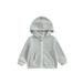 Peyakidsaa Kids Hoodie Long Sleeve Hooded Zip-up Hoodie Solid Sweatshirt Jacket