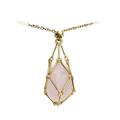 Soug Crystal Stone Holder Necklace DIY Women Vintage Necklace Empty Stone Cage New