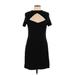 Bebe Cocktail Dress - Mini: Black Solid Dresses - Women's Size Large