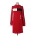 Tommy Hilfiger Casual Dress - Sweater Dress: Red Dresses - New - Women's Size Small