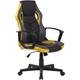 CLP - Chaise de bureau ergonomique Glendale en noir / jaune