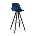 Paris Prix - Tabouret De Bar caneo 97cm Bleu & Noir