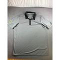 Adidas Shirts | Adidas Men Gray Short Sleeve Side Slit Stretch Activewear Casual Polo Shirt Xl | Color: Gray | Size: Xl