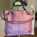 Coach Bags | Coach Brooke Purple Pebbled Leather Handbag | Color: Purple/Silver | Size: Os