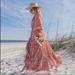 Free People Dresses | Free People Dress Feeling Groovy Maxi In Pink Floral | Color: Pink/Red | Size: S