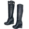 Michael Kors Shoes | Michael Kors Calista Faux Fur Lined Knee High Boots Black Size 6 | Color: Black | Size: 6